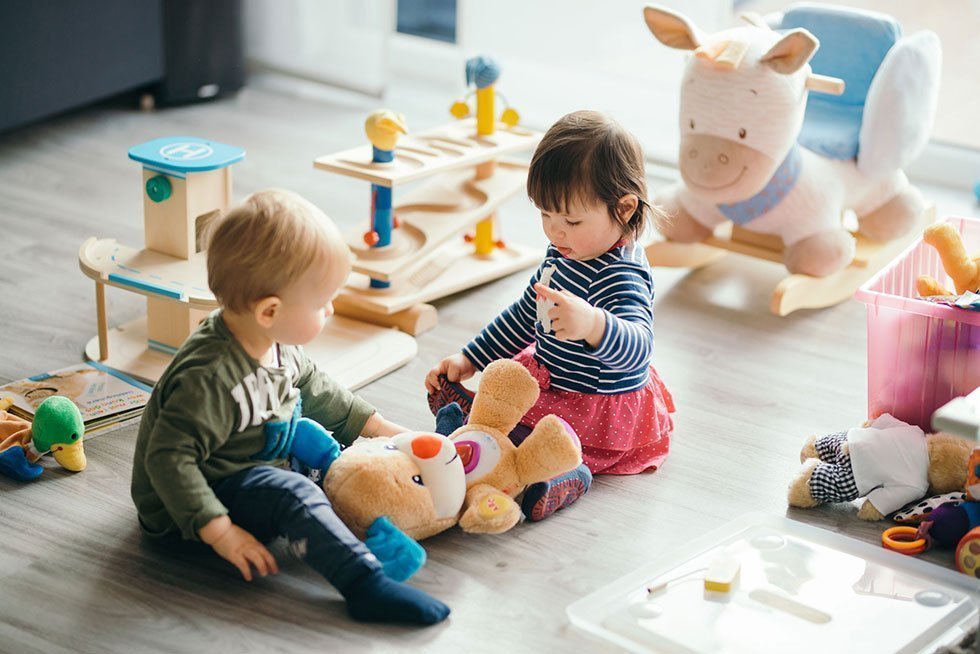 Children exploring activities